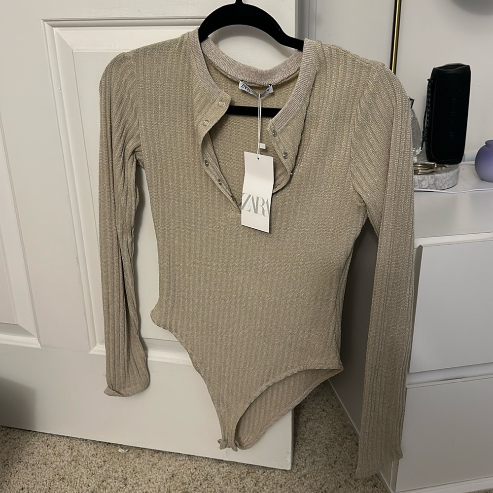 zara bodysuit with buttons